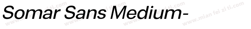 Somar Sans Medium字体转换